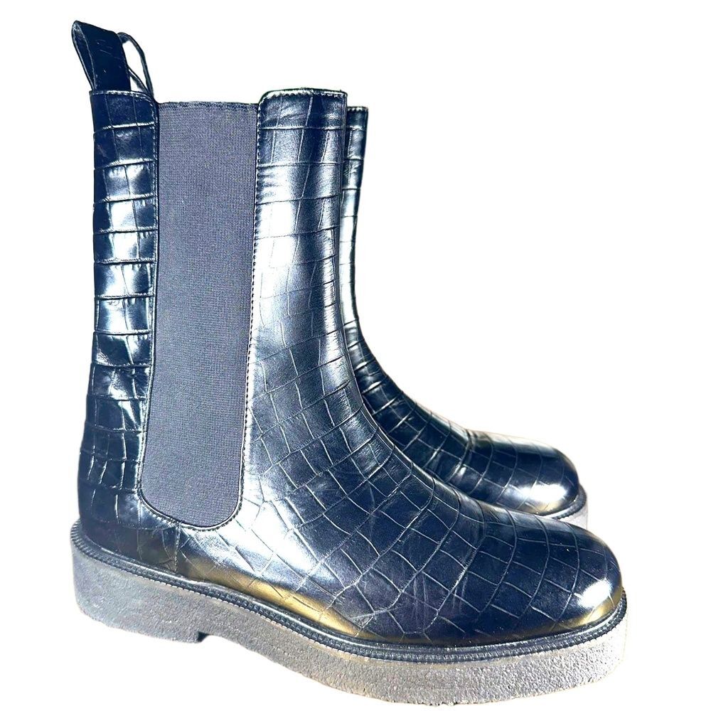 STAUD Palamino Chelsea Boots 9 Minimalist Y2K Utility Chunky Grunge Edgy Black